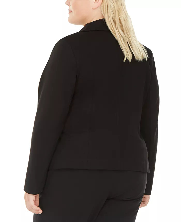 Bar III Women's Trendy Jacket Black Size Extra Large