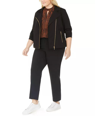 Bar III Women's Trendy Jacket Black Size Extra Large