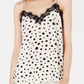 Bar III Women's Polka Dot Camisole Top White Size Small