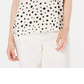 Bar III Women's Polka Dot Camisole Top White Size Small