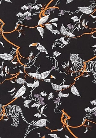 Bar III Women's Printed Sleeveless V-Neck Top Black Size X-Large