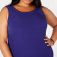 Kasper Women's Plus Size Sheath Dress Dark Purple Size Petite Small