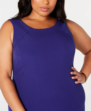 Kasper Women's Plus Size Sheath Dress Dark Purple Size Petite Small