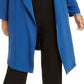 Nine West Women's Plus Size Open-Front Elastic-Back Cardigan Med Blue Size 2X