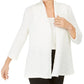 Kasper Women's Petite Textured Sequined Jacket white Size Small