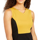 Kasper Women's Colorblocked Sheath Dress Black Size 12