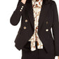 Bar III Women's Double-Breasted Jacket Black Size 6