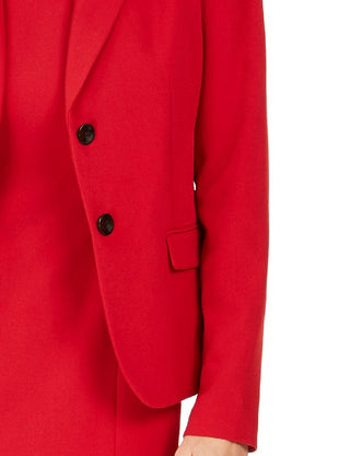 Kasper Women's Kasper Notched-Lapel Blazer Red Size 4
