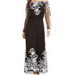 INC International Concepts Women's  Off The Shoulder Maxi Dress Black Size 16