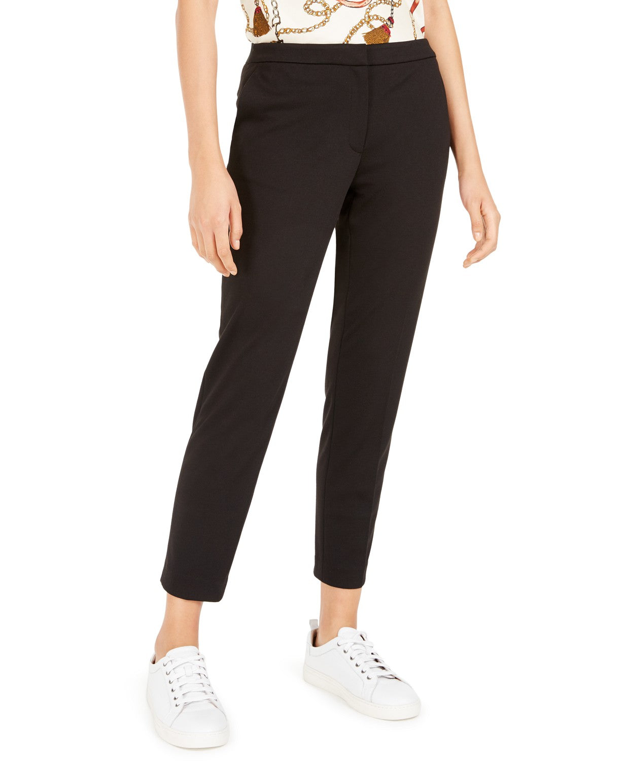 Bar III Women's Straight-Leg Pants Black Size Small