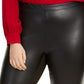 Bar III Women's Trendy Trendy Plus Size Faux-Leather Skinny Pants Black Size 3 Extra Large