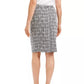 Kasper Women's Jacquard Pencil Skirt Charcoal Size 14