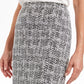 Kasper Women's Jacquard Pencil Skirt Charcoal Size 14