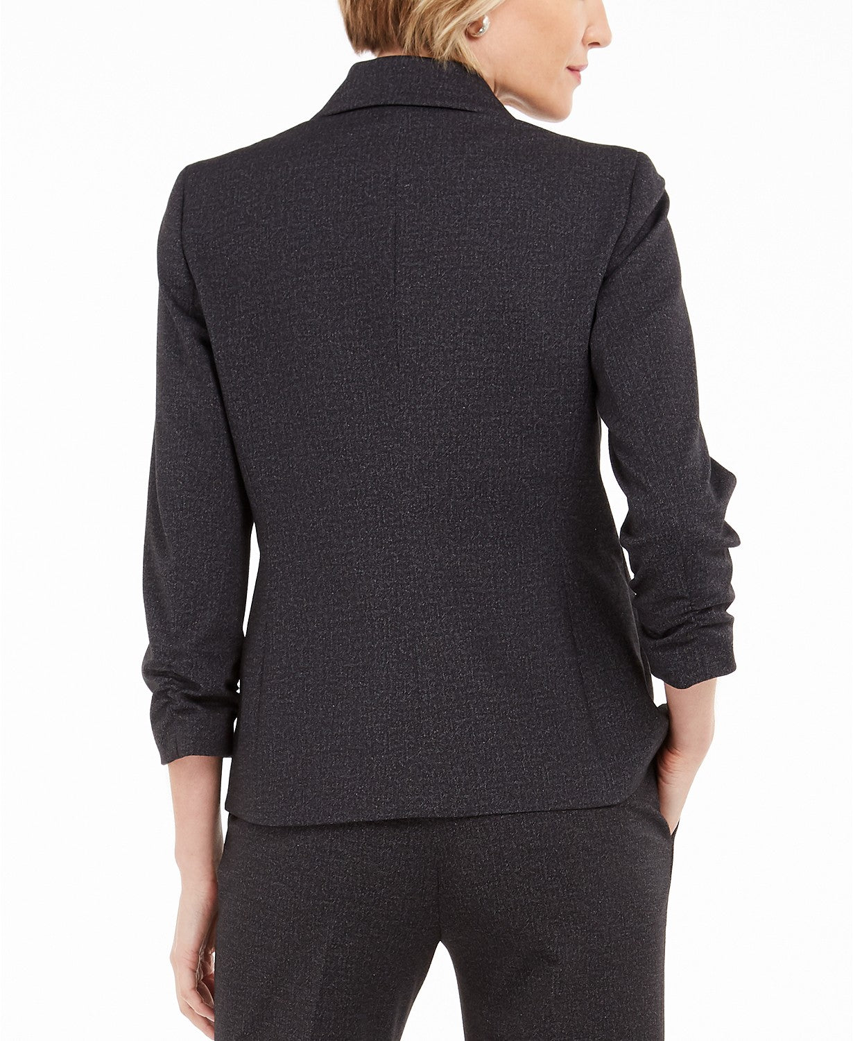 Kasper Women's  Zip-Pocket Blazer Black Size 10