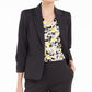 Kasper Women's  Zip-Pocket Blazer Black Size 10