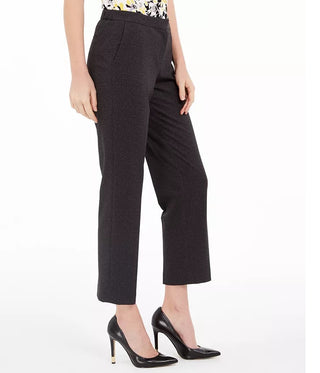 Kasper Women's Elastic-Back Dress Pants Black Size 18