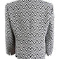Kasper Women's Zig-Zag Knit Jacket Black Size 8