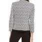 Kasper Women's Zig-Zag Knit Jacket Black Size 4