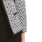 Kasper Women's Zig-Zag Jacquard Knit Jacket Charcoal Size 4 Petite