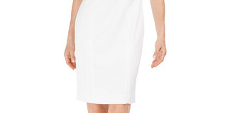 Kasper Women's Tonal-Print Sheath Dress Natural Size 12