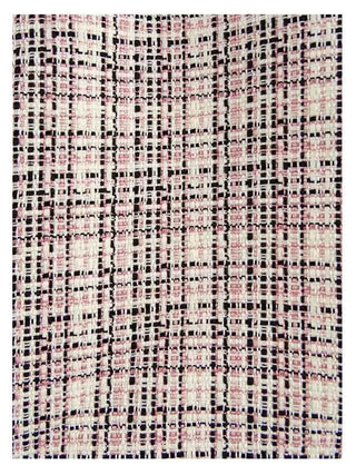 Anne Klein Women's Piping-Trim Plaid Jacket Pink Size 12