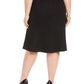 Kasper Women's Plus Size A-Line Skirt Black Size 20W