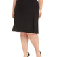 Kasper Women's Plus Size A-Line Skirt Black Size 20W