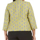 Kasper Women's Plus Size Jacquard Plaid Jacket Yellow Size 14
