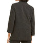 Bar III Women's Pinstripe Open-Front Blazer  Charcoal Size Extra Large
