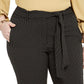 Bar III Women's Trendy Plus Size Striped Tie-Waist Pants Black Size 16 W