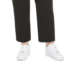 Bar III Women's Trendy Plus Size Striped Tie-Waist Pants Black Size 16 W