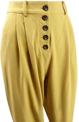 Bar III Women's Button-Front Pleated Pants Brown Size 12