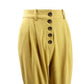 Bar III Women's Button-Front Pleated Pants Yellow Size 14