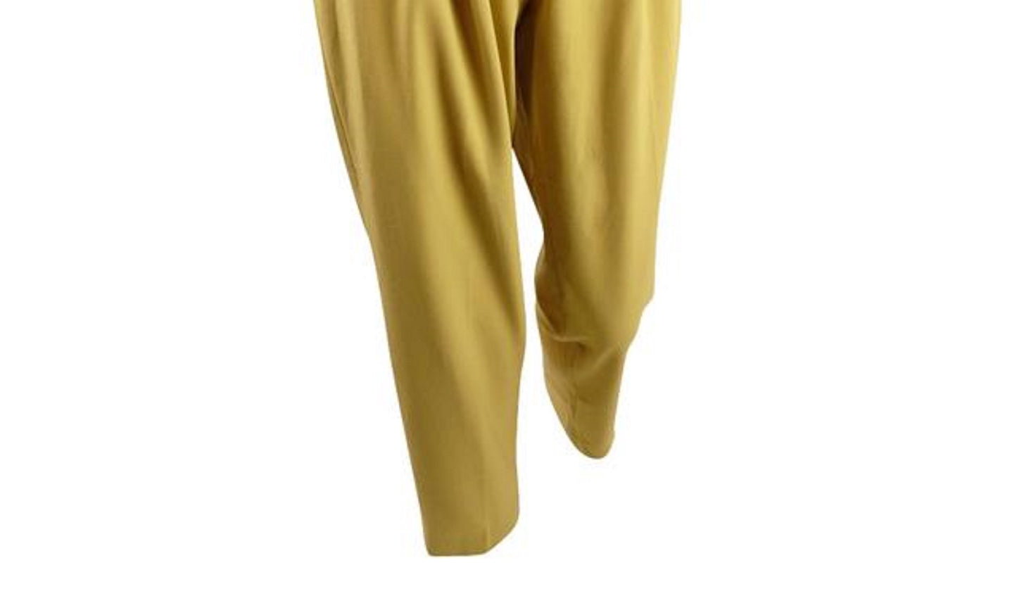 Bar III Women's Button-Front Pleated Pants Yellow Size 14