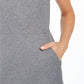 Anne Klein Women's Heathered Twill Sheath Dress Gray Size 10