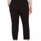 Bar III Women's Trendy Plus Tie-Waist Pants Black Size Extra Large