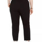 Bar III Women's Trendy Plus Tie-Waist Pants Black Size 2 Extra Large
