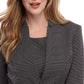 Kasper Women's One Button Pin Dot Jacket Black Size 8