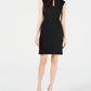 Bar III Women's Split-Neck Bodycon Dress Black Size XX-Large