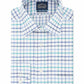 Eagle Men's Classic/Regular-Fit Non-Iron Flex Collar Check Dress Shirt Blue Size 16X34-35