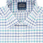 Eagle Men's Classic/Regular-Fit Non-Iron Flex Collar Check Dress Shirt Blue Size 16X34-35