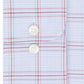 Eagle Men's Classic Regular Fit Non Iron Stretch Collar Check Dress Shirt Blue Size 15.5X34-35