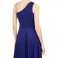 BCX Women's Asymmetrical-Strap Dress Blue Size Small