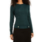 BCX Juniors' Colorblocked Drop-Waist Sweater Dress Green Size Medium