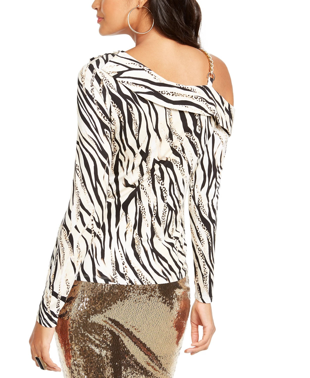 Thalia Sodi Women's Embellished Off The Shoulder Top White Size X-Small