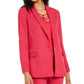 Thalia Sodi Women's Studded-Pocket Blazer Pink Size Small
