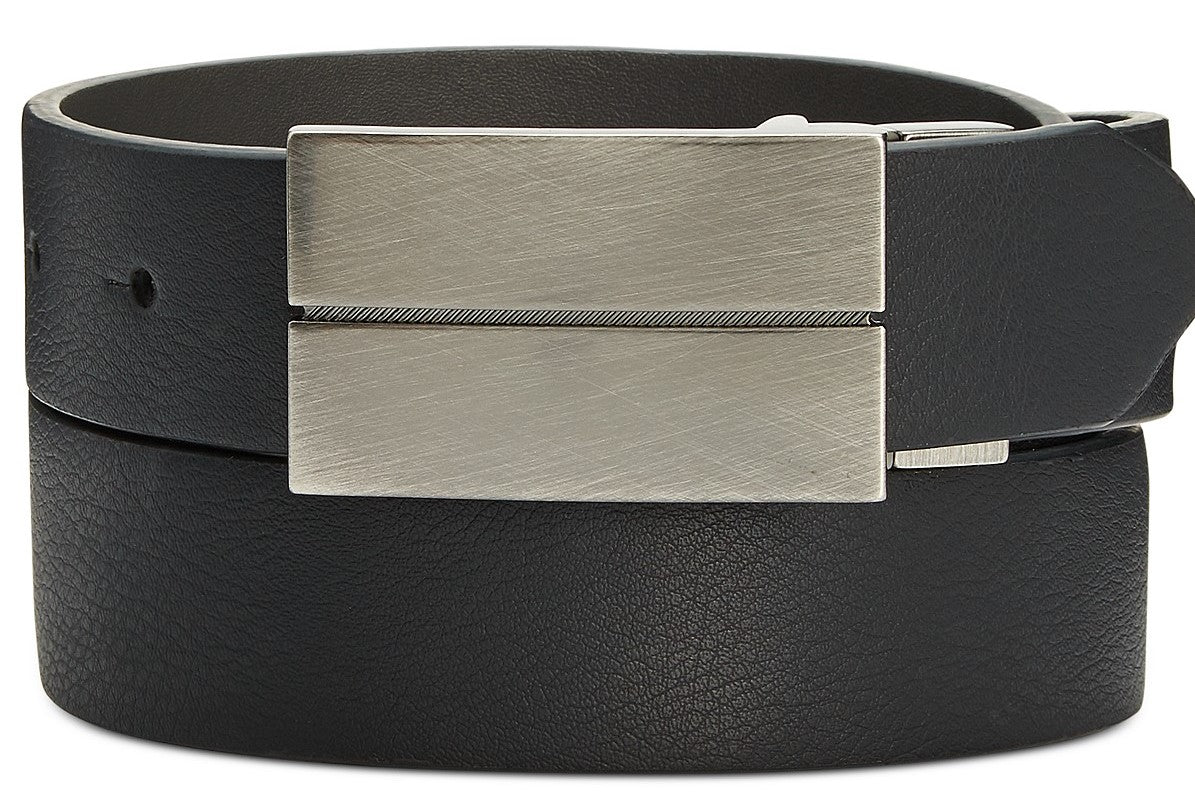 Alfani Men's Reversible Belt  Charcoal Size 40 Regular