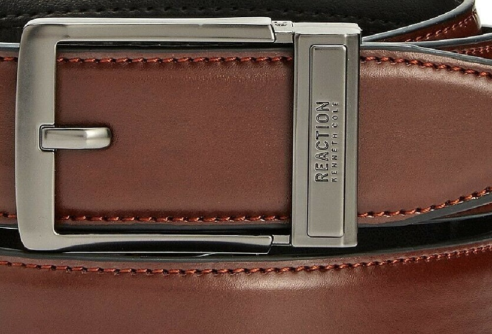 Kenneth Cole Reaction Men's Exact Fit Dress Belt Brown Size Extra Large
