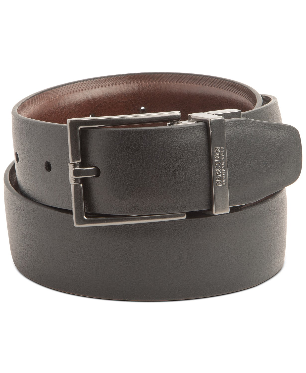 Kenneth Cole Reaction Men's Comfort Stretch Reversible Belt Espresso Size Extra Large