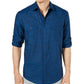 Alfani Men's Warren No Pocket Long Sleeve Shirt Blue Size Small